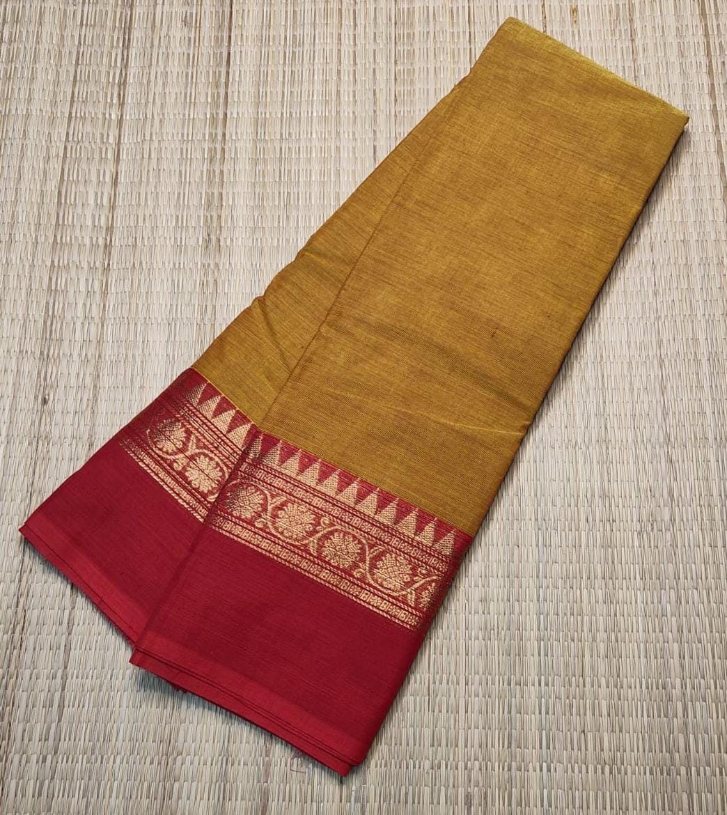 Premium 100% Kanchi Cotton Saree – Elegant & Vibrant