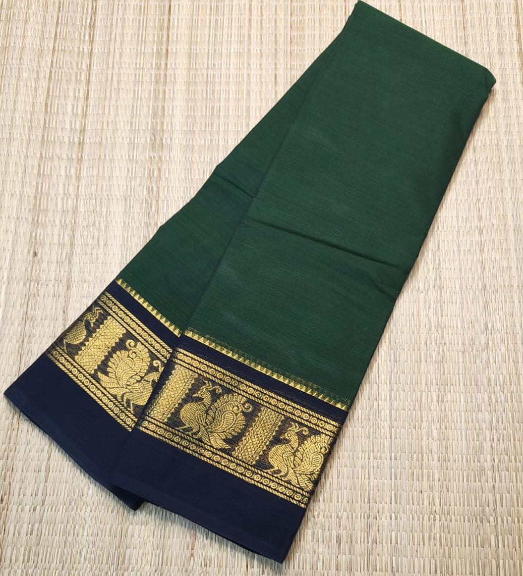 Premium 100% Kanchi Cotton Saree – Elegant & Vibrant