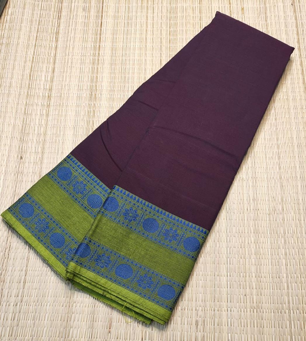 Premium 100% Kanchi Cotton Saree – Elegant & Vibrant
