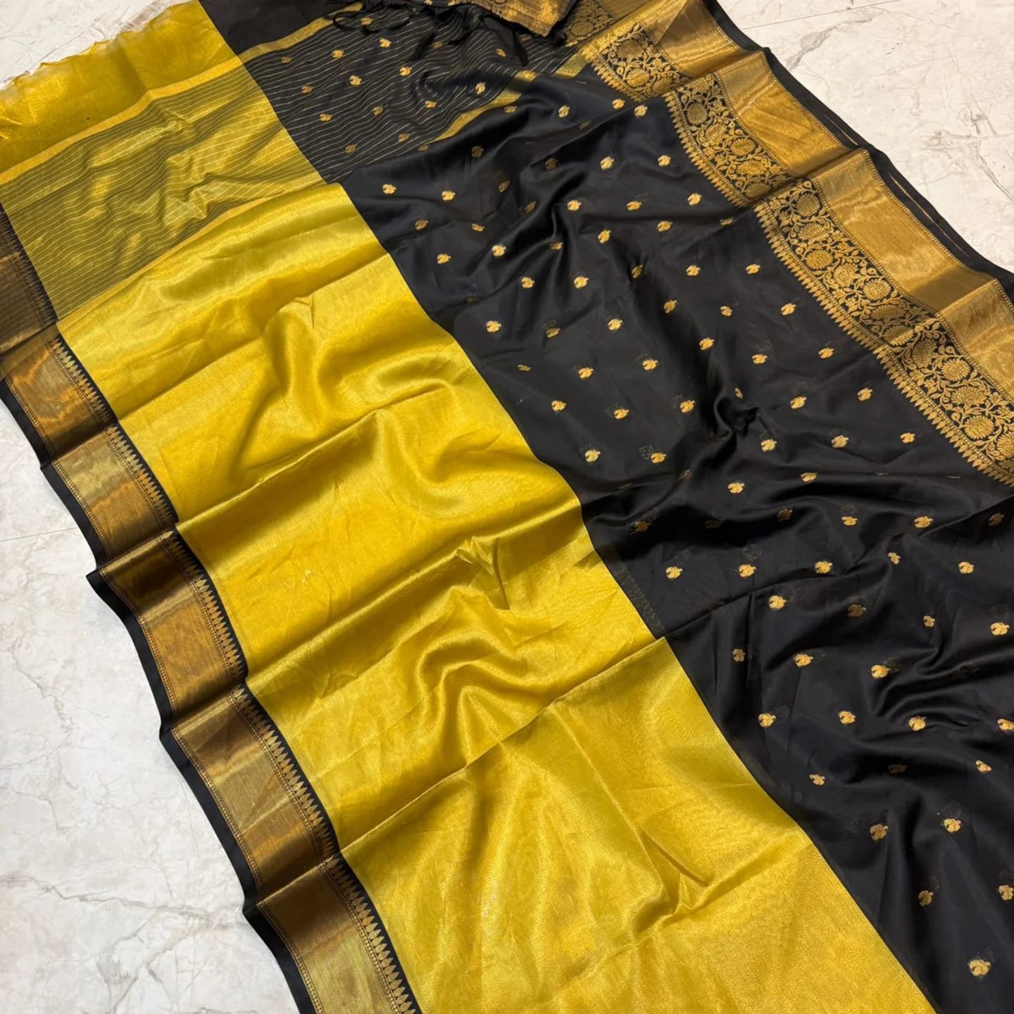 ASBS0030 Banarasi Silk Half and half Saree
