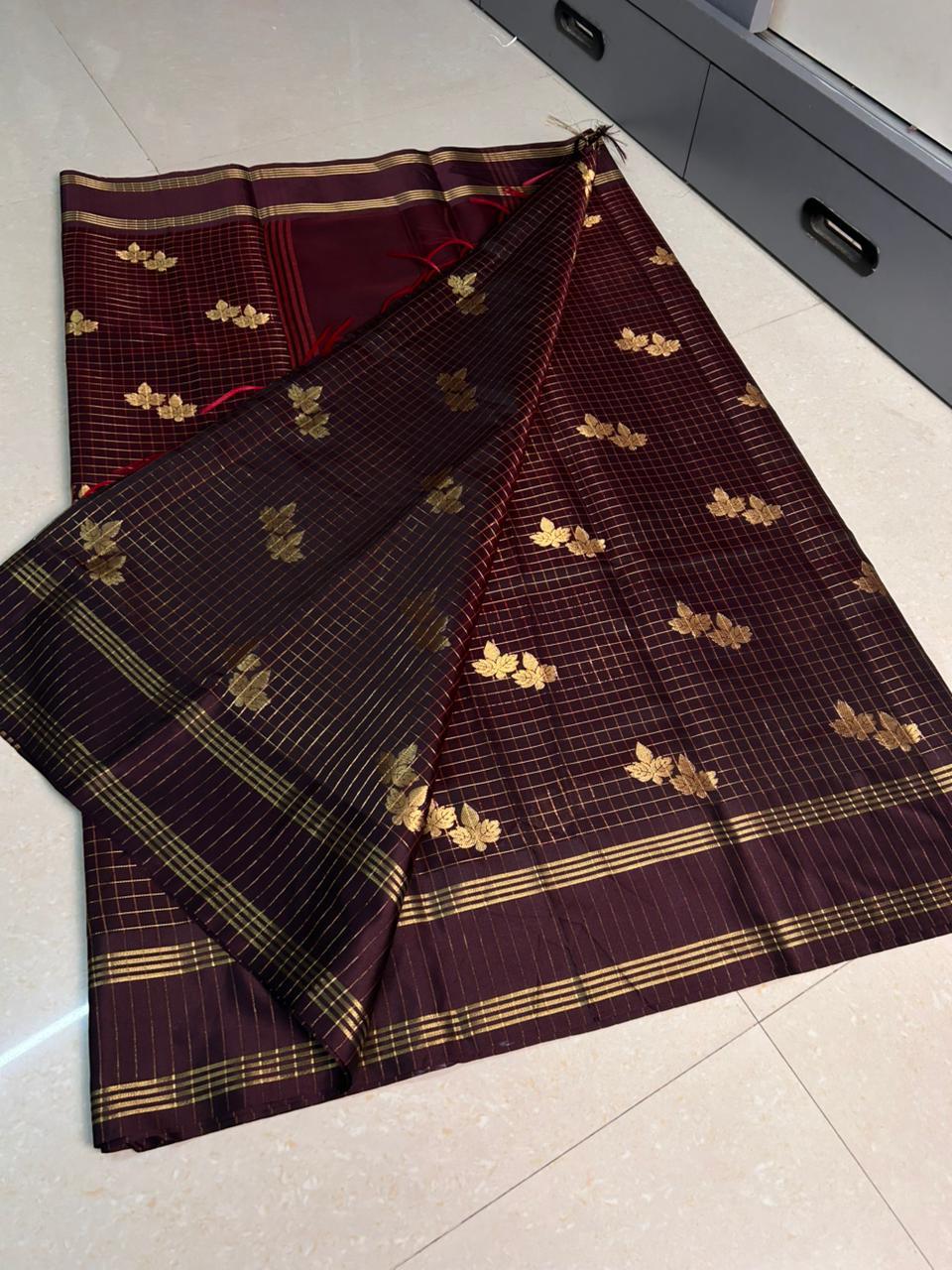 ASTB0037 Trending Brown Saree