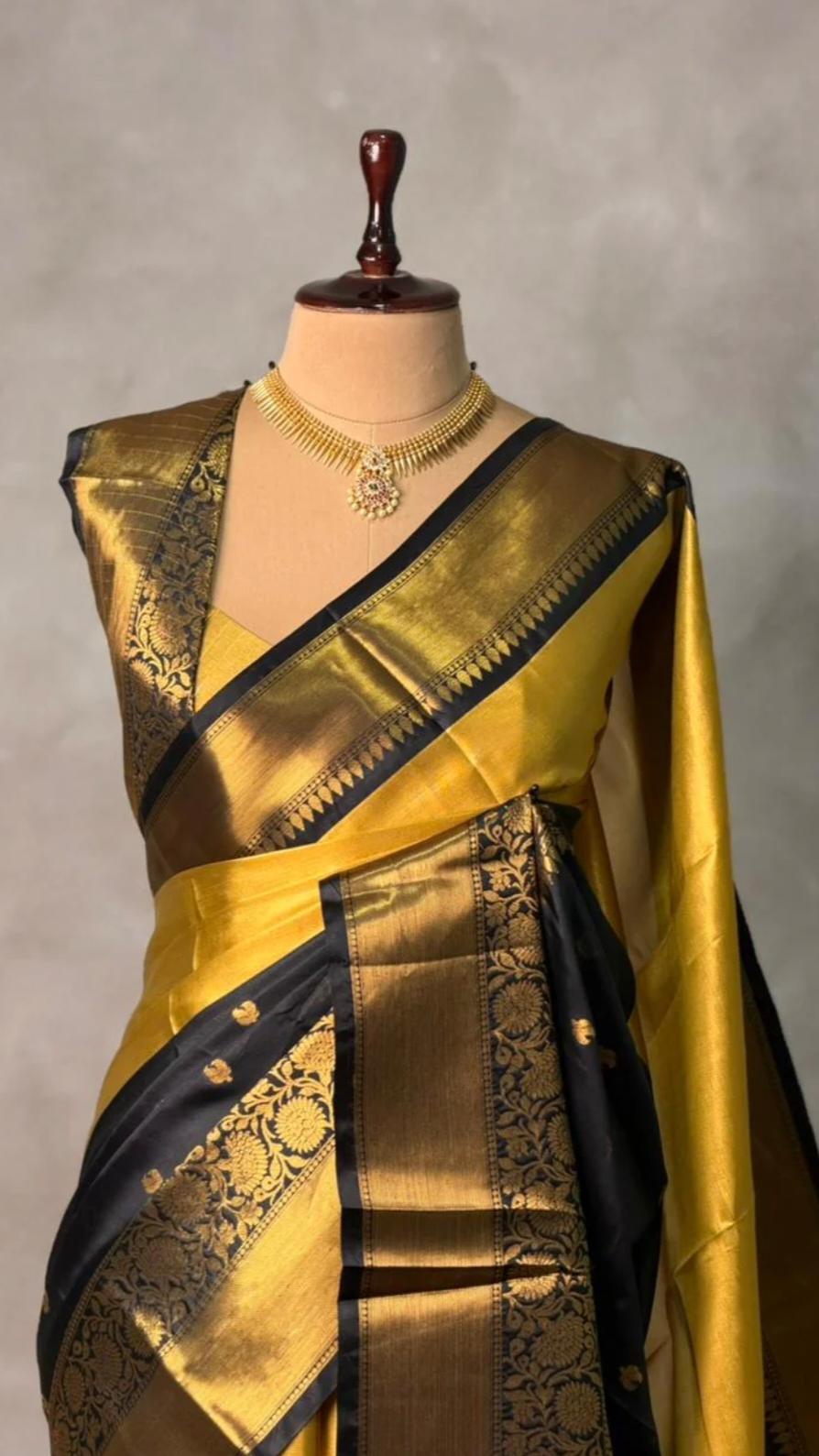 ASBS0030 Banarasi Silk Half and half Saree