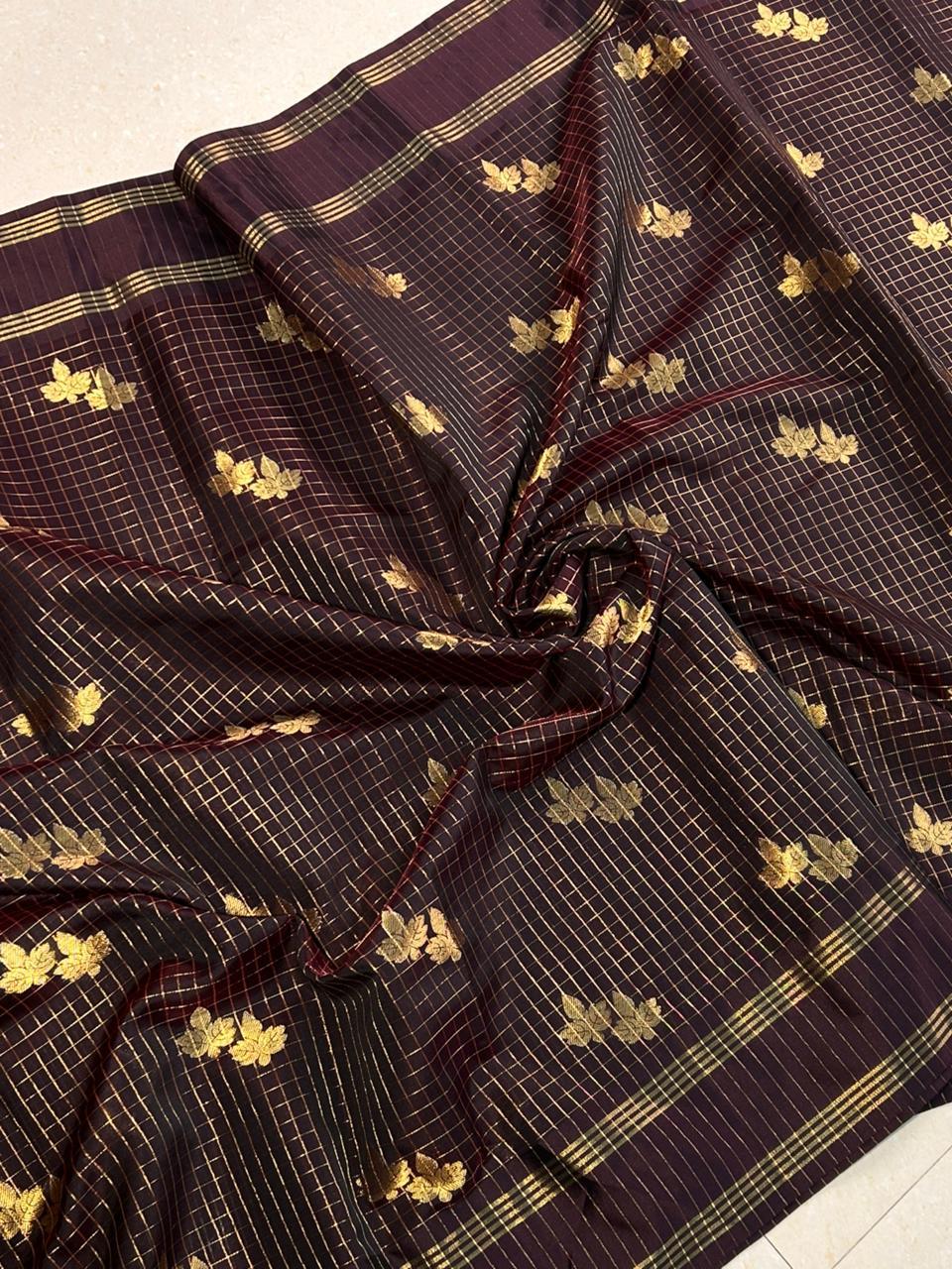 ASTB0037 Trending Brown Saree