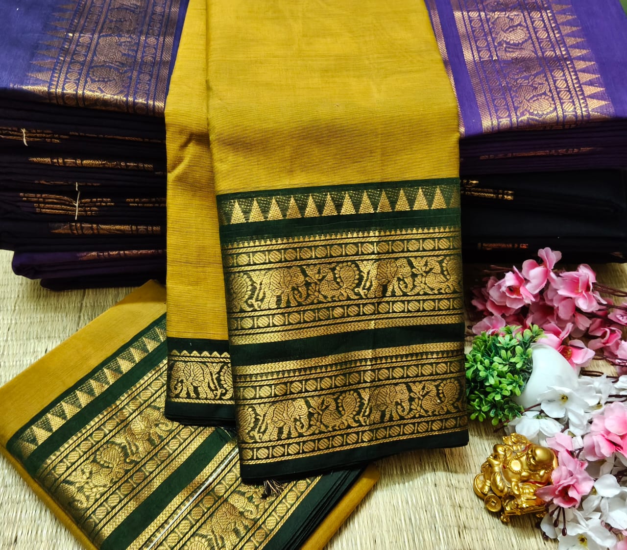 ASKC0029 Chettinad Kanchi Cotton Sarees