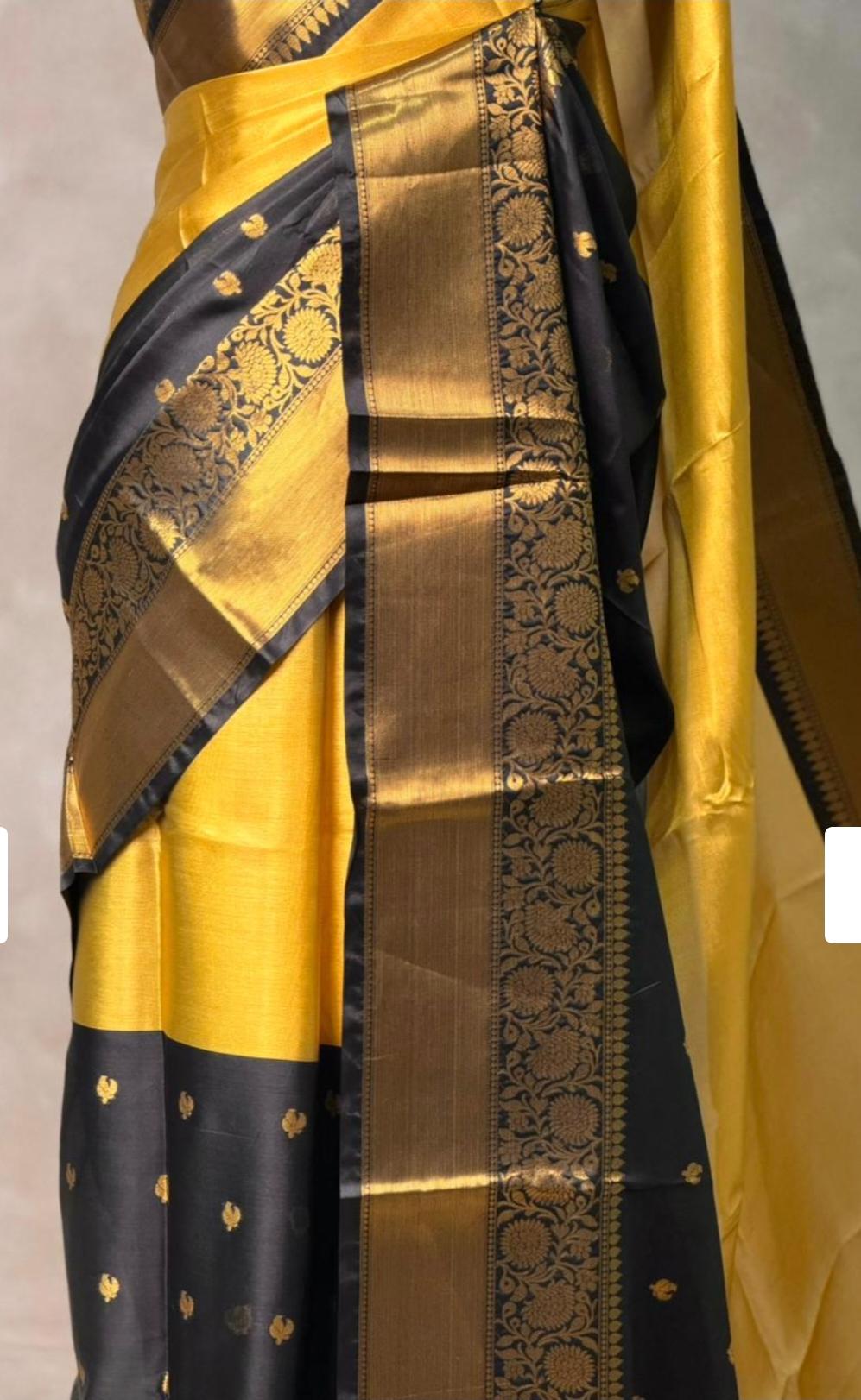 ASBS0030 Banarasi Silk Half and half Saree
