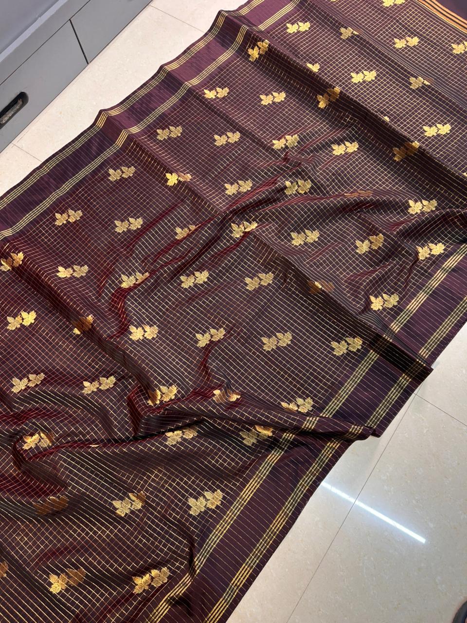 ASTB0037 Trending Brown Saree