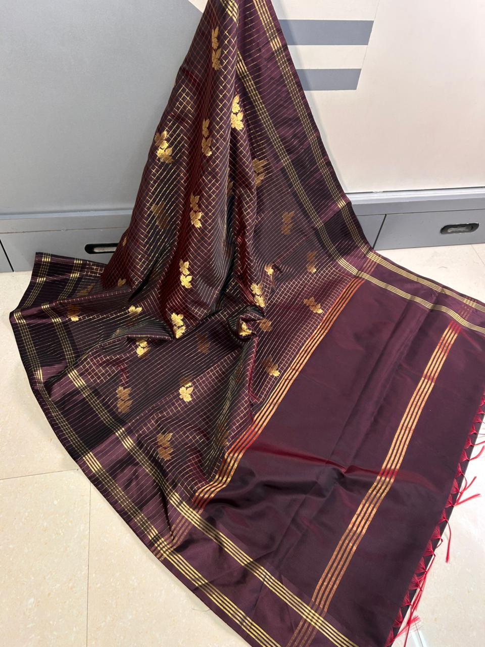 ASTB0037 Trending Brown Saree