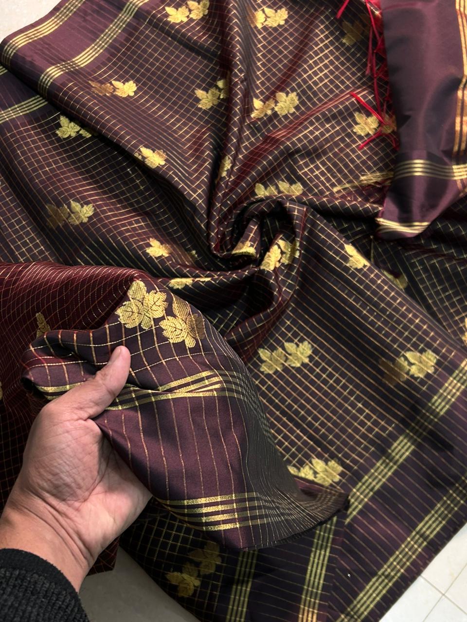 ASTB0037 Trending Brown Saree