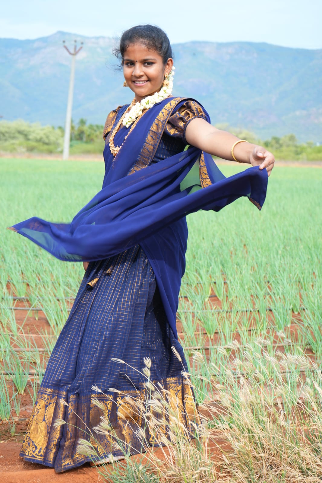 ASW0040 Sungudi Half saree
